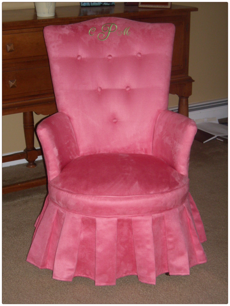 Reupholstered Boudoir Chair
