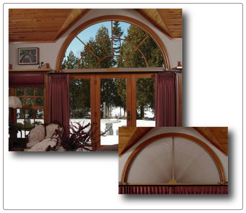 Window Treatments for Half & Quarter Circle Arched Windows